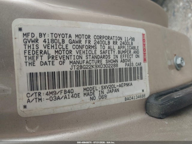 صورة 9 لـ 1999 Toyota CAMRY LE