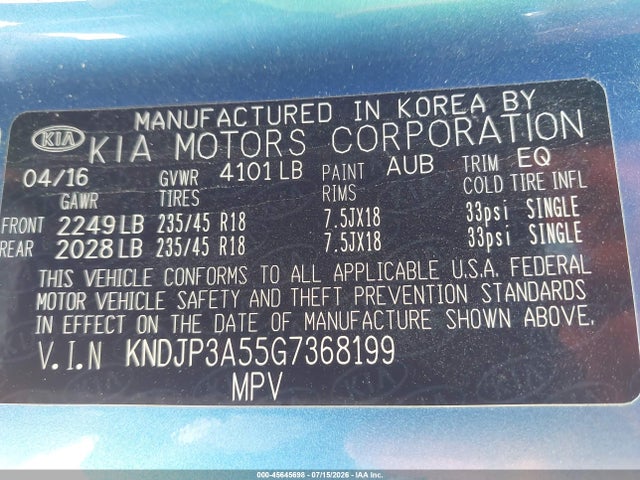2016 KIA SOUL + photo 9