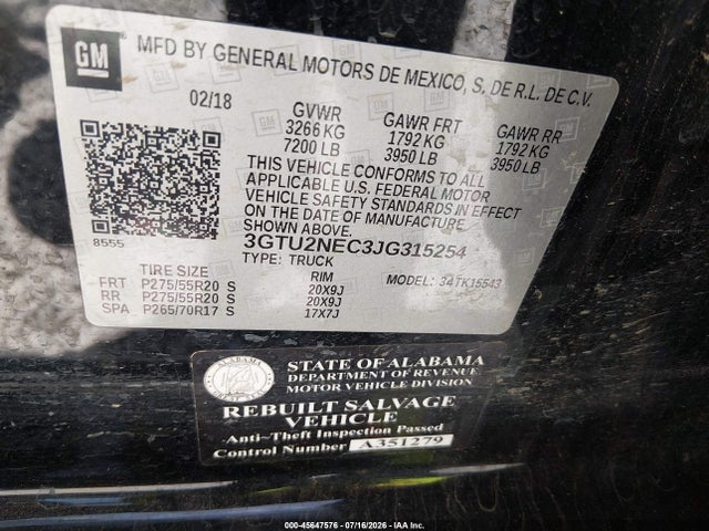 2018 GMC SIERRA 1500 SLT 照片 9