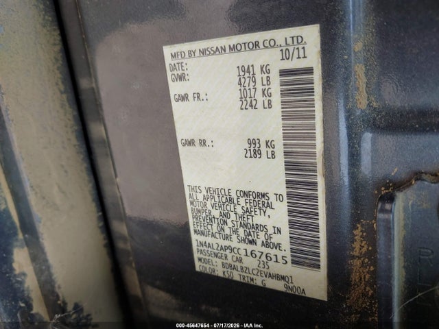 صورة 9 لـ 2012 Nissan ALTIMA 2.5 S