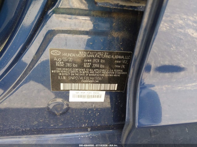 2020 Hyundai ELANTRA SE 照片 9