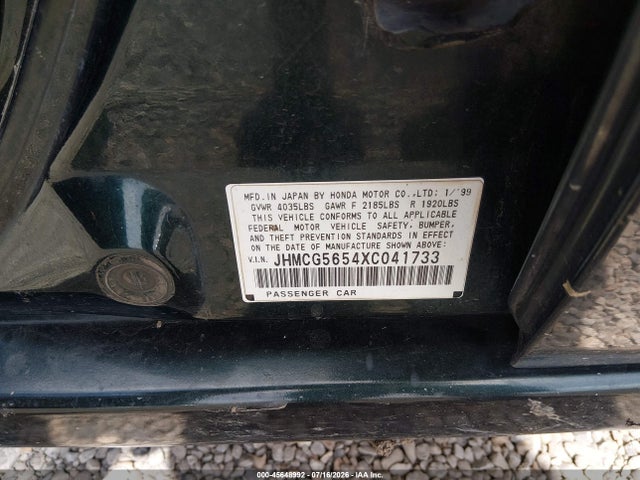 1999 Honda ACCORD EX 照片 9