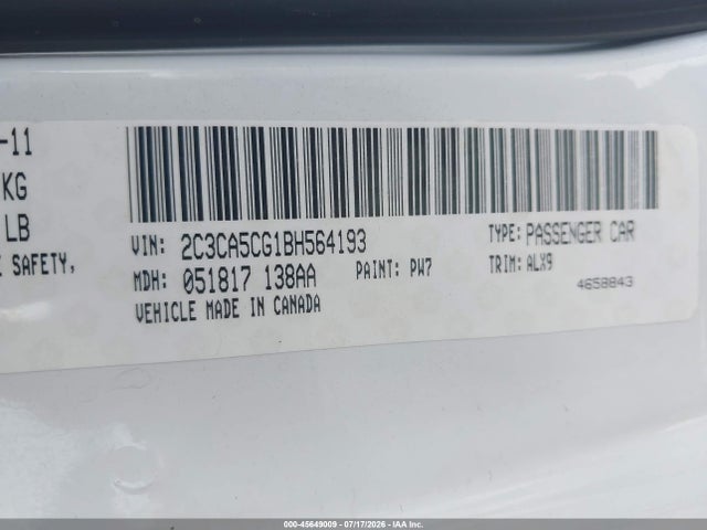 صورة 9 لـ 2011 Chrysler 300 LIMITED
