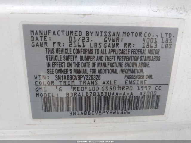 صورة 9 لـ 2023 Nissan SENTRA SV XTRONIC CVT