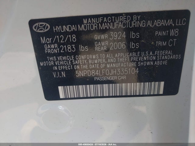 2018 Hyundai ELANTRA VALUE EDITION — фото 9