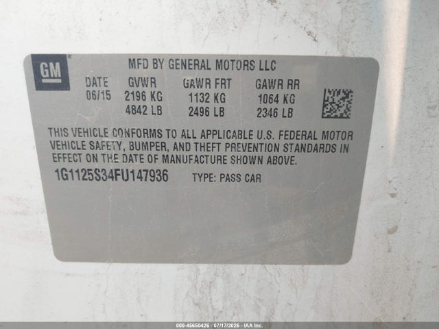 2015 Chevrolet IMPALA 2LT 照片 9