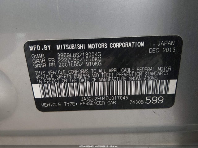 2014 Mitsubishi LANCER ES photo 9