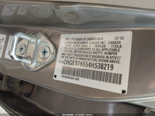 صورة 9 لـ 2004 Honda CIVIC LX