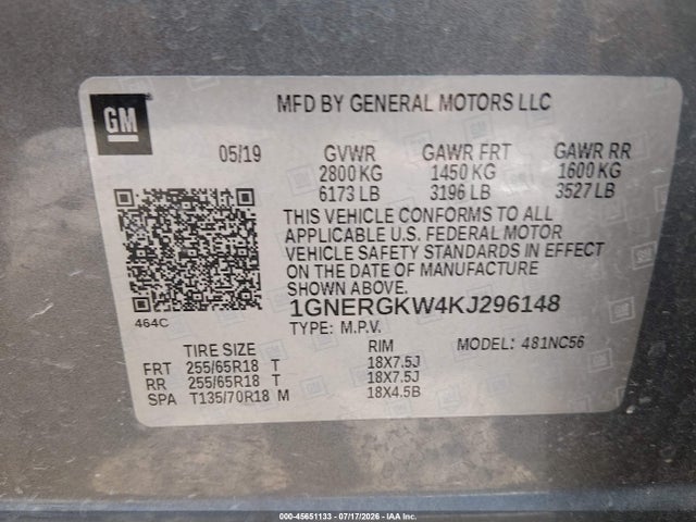 2019 CHEVROLET TRAVERSE 1LT 9