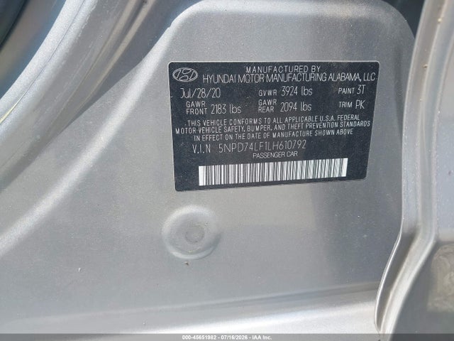 صورة 9 لـ 2020 Hyundai ELANTRA SE
