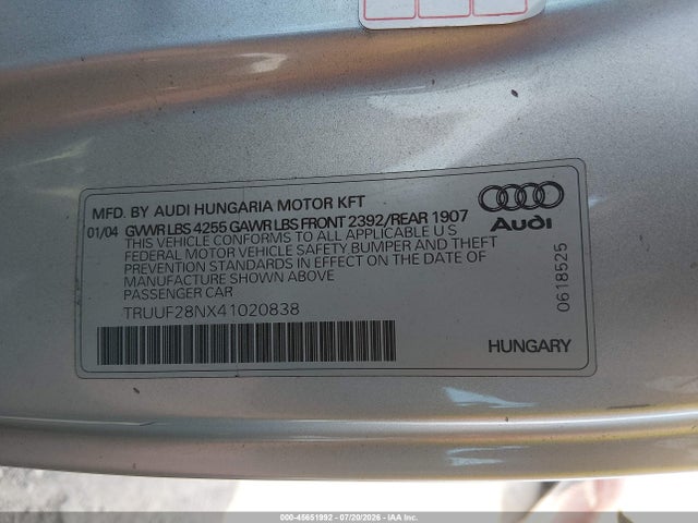 2004 AUDI TT 3.2L 缩略图 9