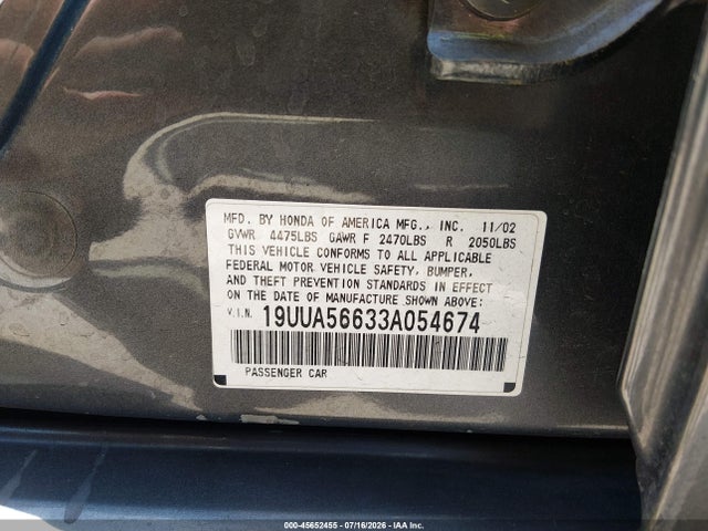 2003 Acura TL 3.2 照片 9