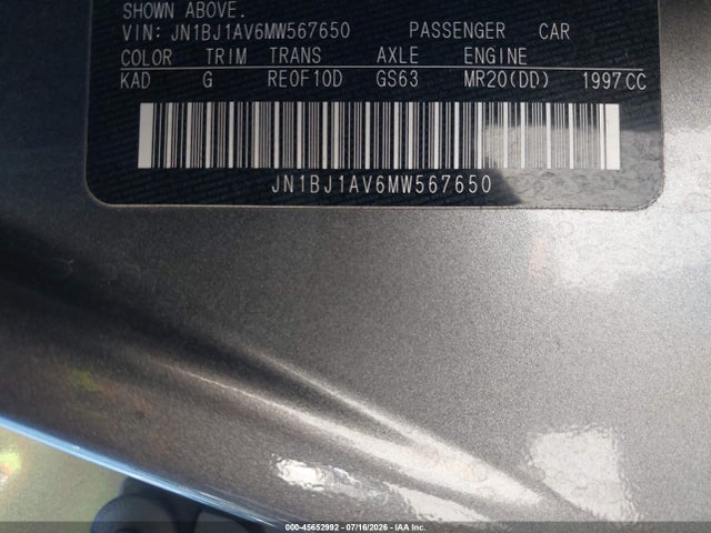 2021 NISSAN ROGUE SPORT S FWD XTRONIC CVT 9