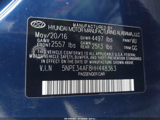 صورة 9 لـ 2017 Hyundai SONATA SPORT