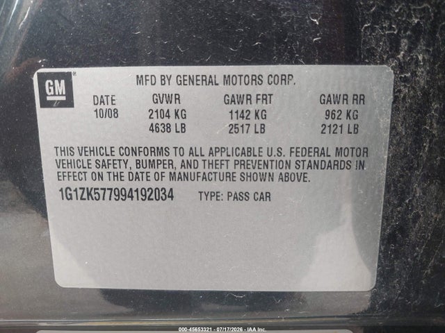 2009 Chevrolet MALIBU LTZ 照片 9