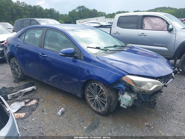 2016 TOYOTA COROLLA S PLUS