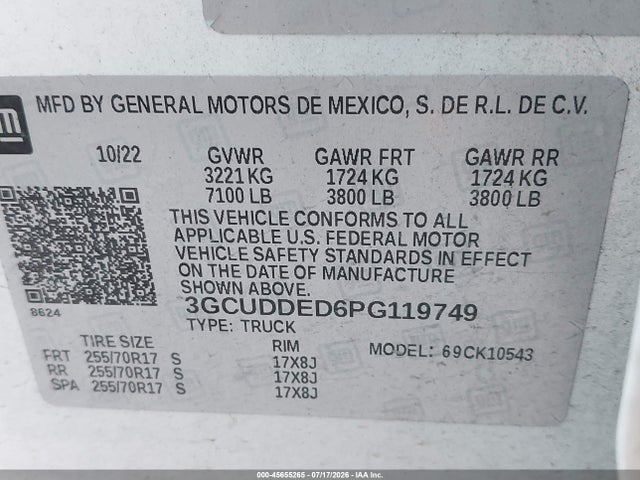 صورة 9 لـ 2023 Chevrolet SILVERADO 1500 4WD STANDARD BED LT