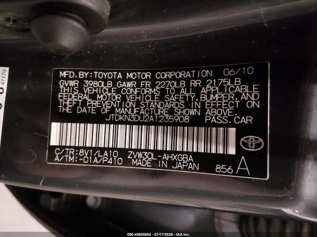 2010 Toyota PRIUS IV — фото 9
