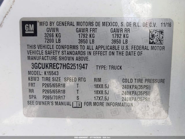 صورة 9 لـ 2017 Chevrolet SILVERADO 1500 LT