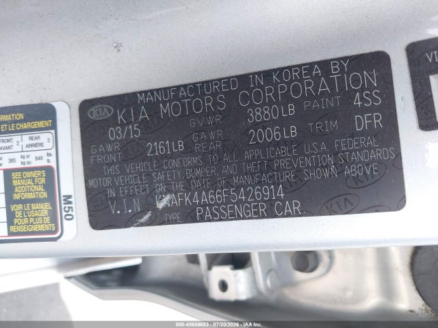 صورة 9 لـ 2015 KIA FORTE LX