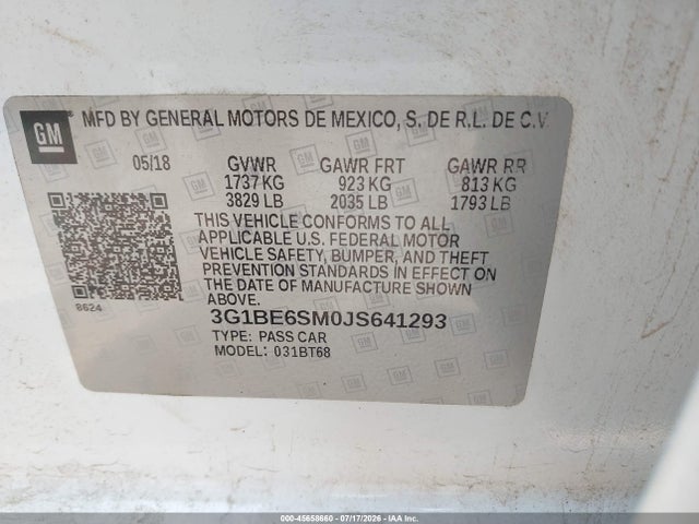 صورة 9 لـ 2018 Chevrolet CRUZE LT AUTO