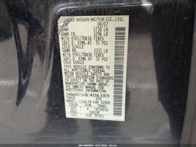 2008 Nissan FRONTIER SE 照片 9