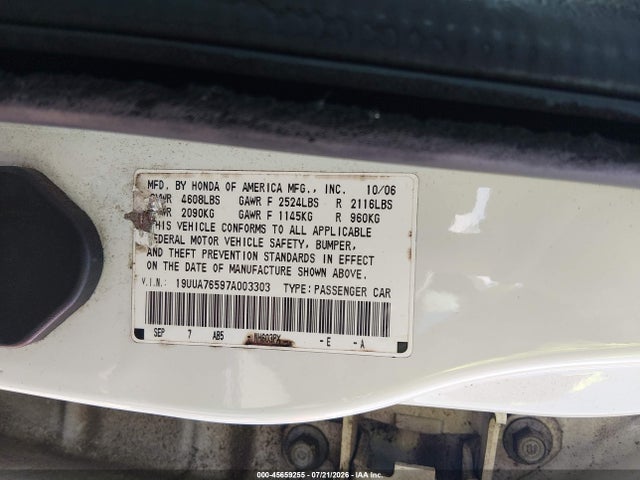 2007 Acura TL TYPE S 照片 9