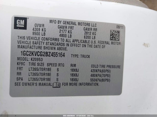 2011 Chevrolet SILVERADO 2500HD WORK TRUCK 照片 9