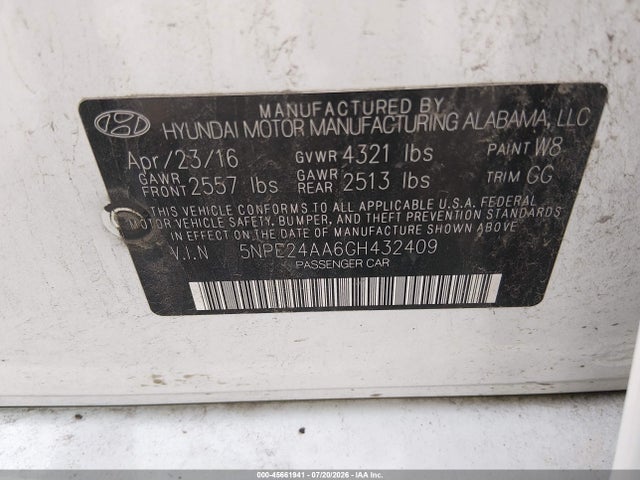 2016 Hyundai SONATA ECO 照片 9