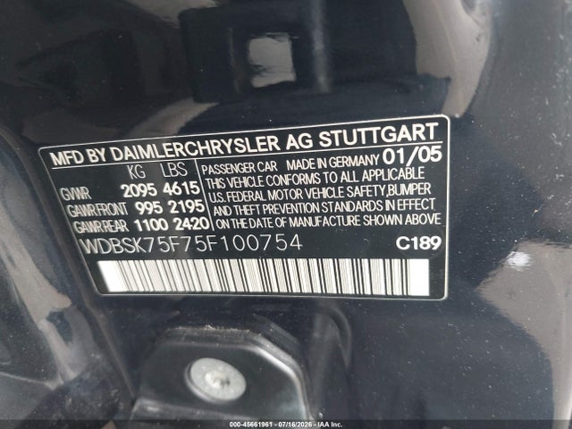 2005 Mercedes-BENZ SL photo 9