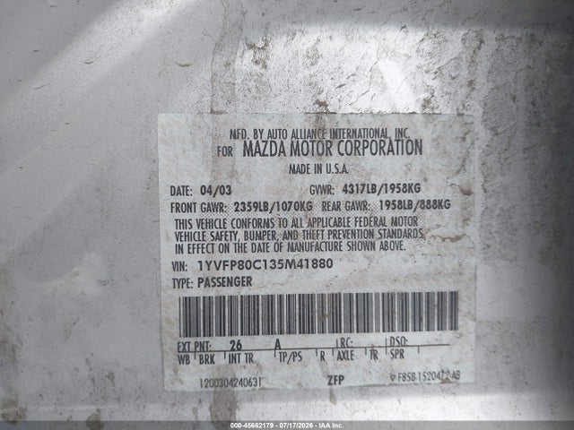 صورة 9 لـ 2003 Mazda MAZDA6 I