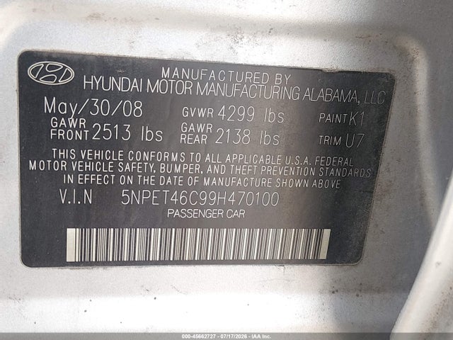 صورة 9 لـ 2009 Hyundai SONATA GLS