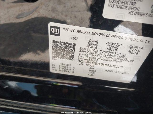 2023 CHEVROLET SILVERADO 1500 2WD SHORT BED CUSTOM 9