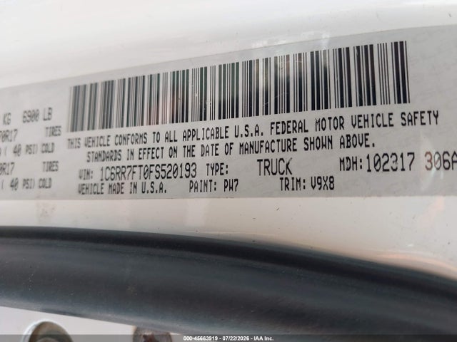 2015 RAM 1500 TRADESMAN photo 9