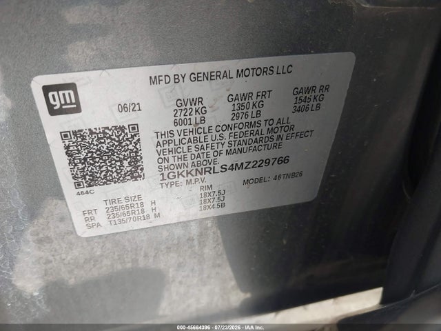 2021 GMC ACADIA AWD SLE 9