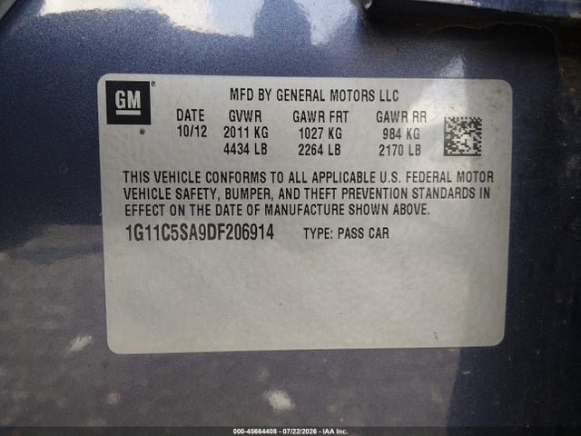 2013 Chevrolet MALIBU 1LT 照片 9