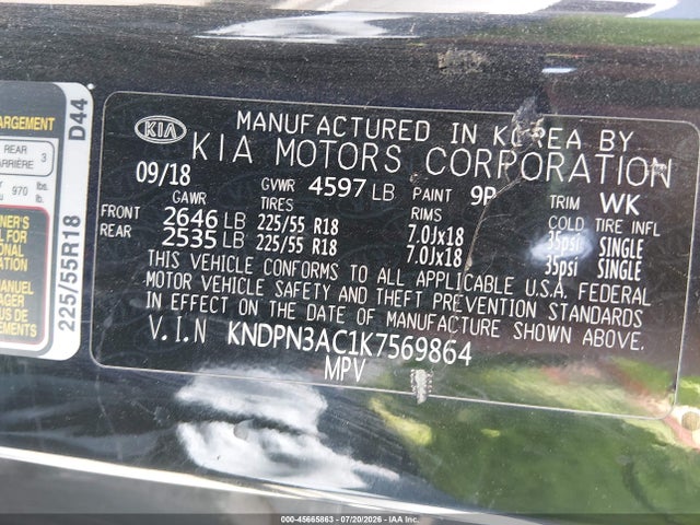 2019 KIA SPORTAGE EX 9