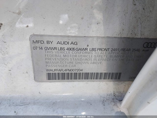 2015 AUDI A4 2.0T PREMIUM — фото 9