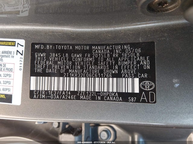 2006 Toyota MATRIX photo 9