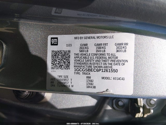 2023 Chevrolet COLORADO 2WD SHORT BOX WT — фото 9