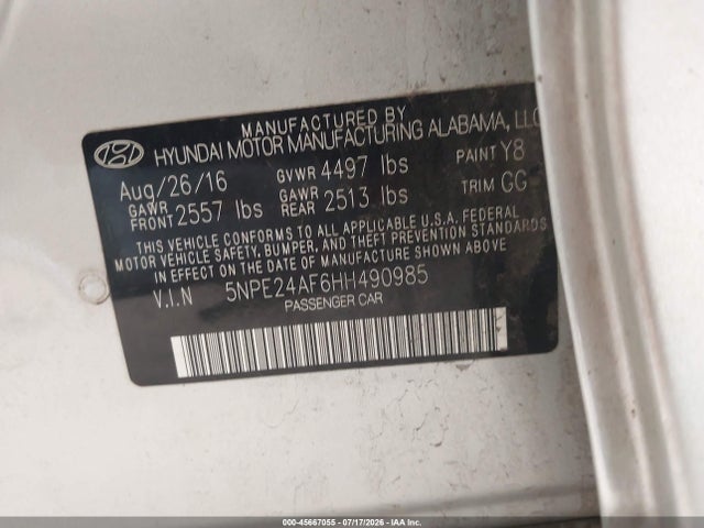 صورة 9 لـ 2017 Hyundai SONATA