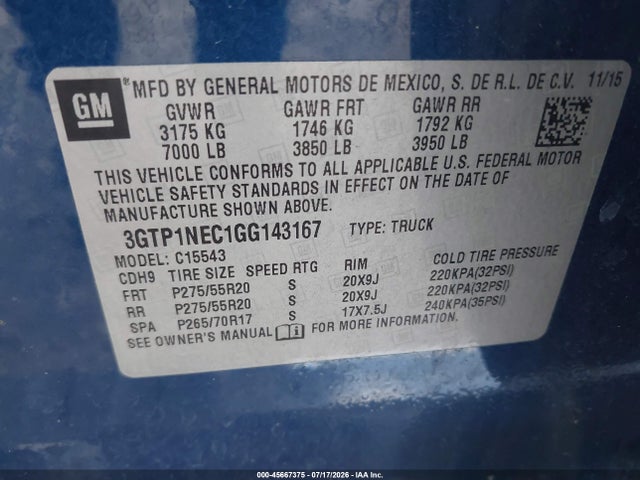 صورة 9 لـ 2016 GMC SIERRA 1500 SLT