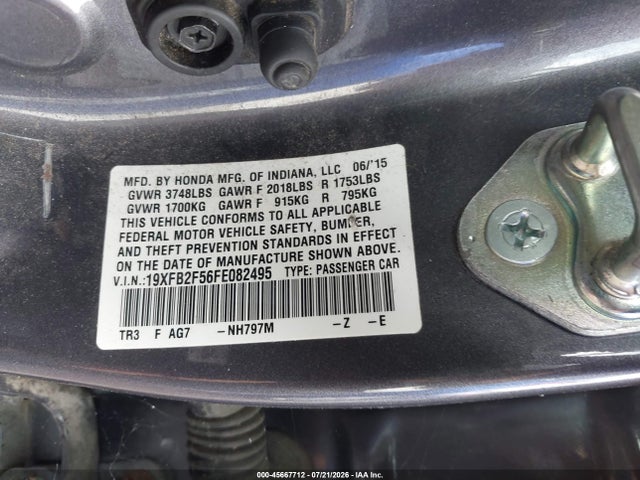 2015 Honda CIVIC LX photo 9