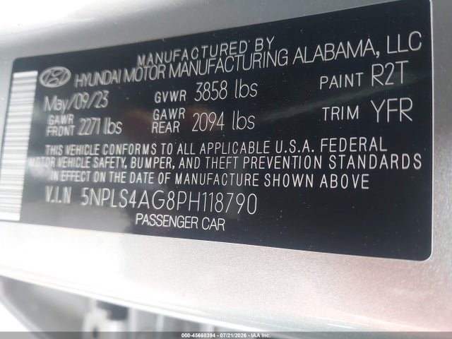 2023 HYUNDAI ELANTRA SEL 9