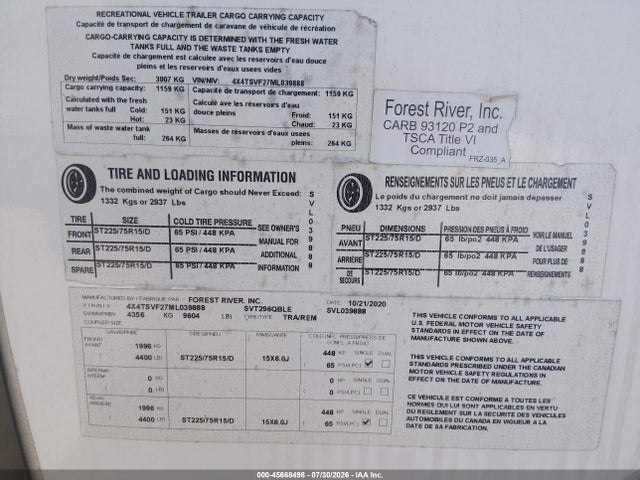 2021 FOREST RIVER OTHER 9