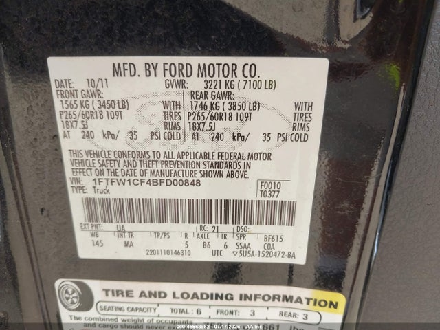 2011 FORD F-150 XLT 照片 9
