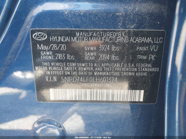 صورة 9 لـ 2020 Hyundai ELANTRA SE