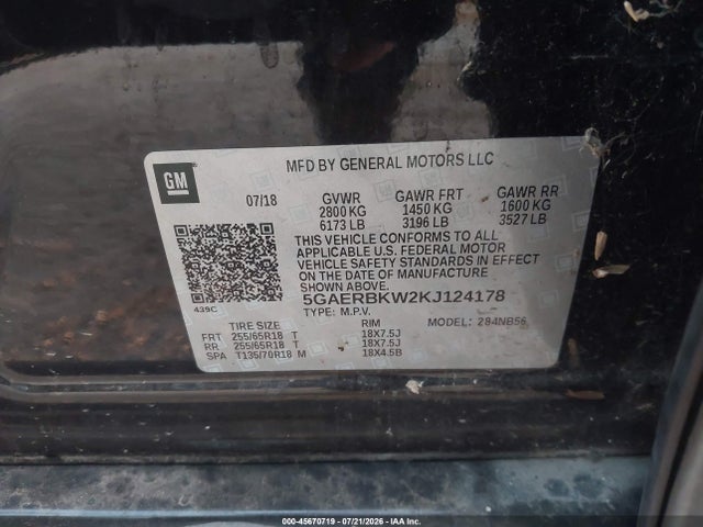 2019 BUICK ENCLAVE FWD ESSENCE 9
