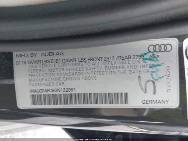 2016 AUDI A6 2.0T PREMIUM PLUS 照片 9
