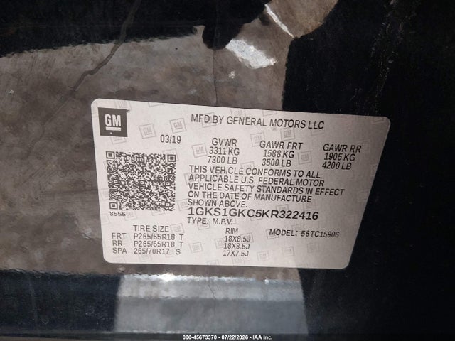 2019 GMC YUKON XL SLT 9